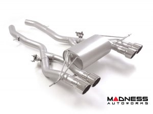 BMW 4 Series Performance Exhaust - M4 3.0L Competition - Ragazzon - Evo Line - Axle Back w/ Valves - Dual Exit/ Quad Polished Tips